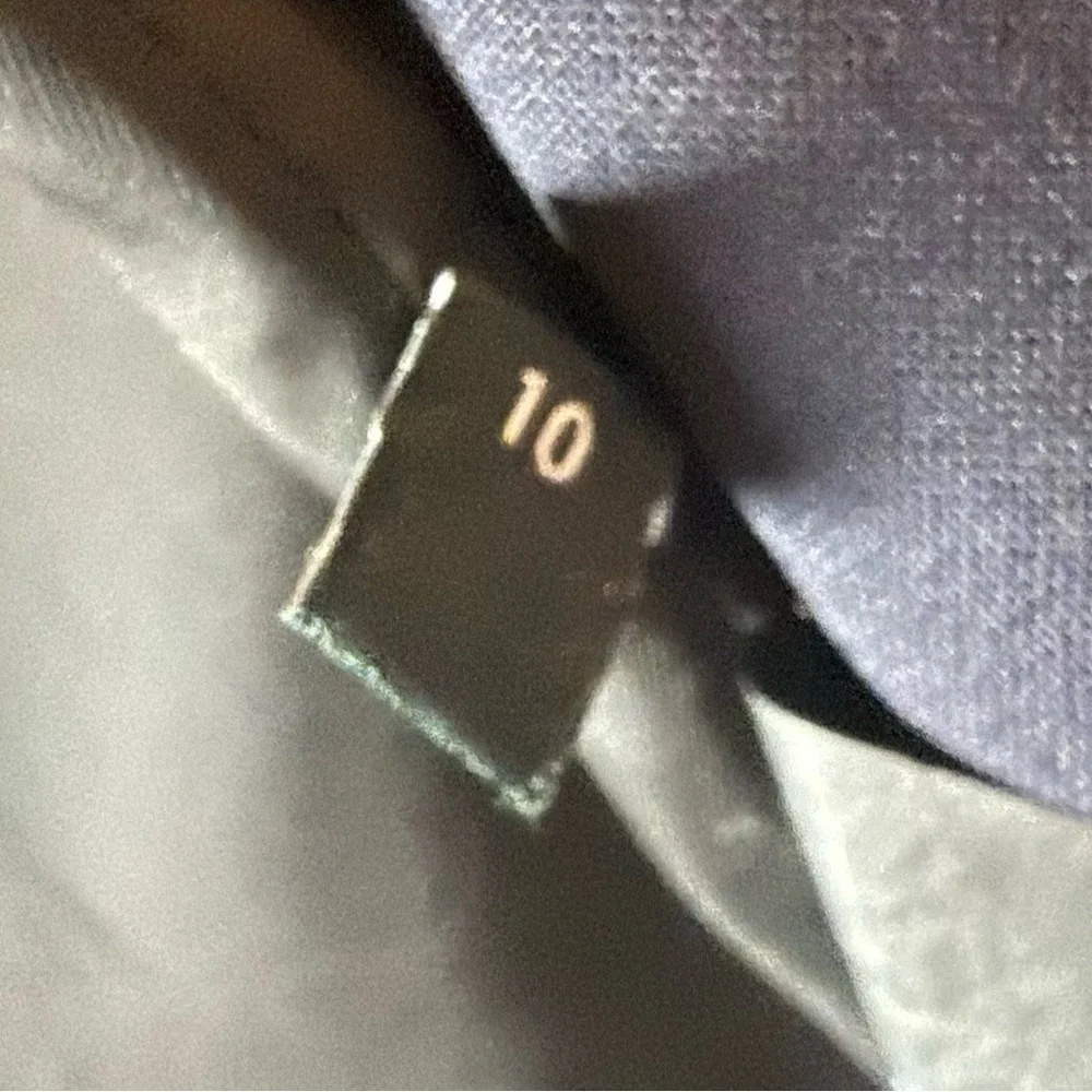 Theory Lanai Sevona Wool Crop Blazer Navy Blue Open Front Business Casual Sz 10